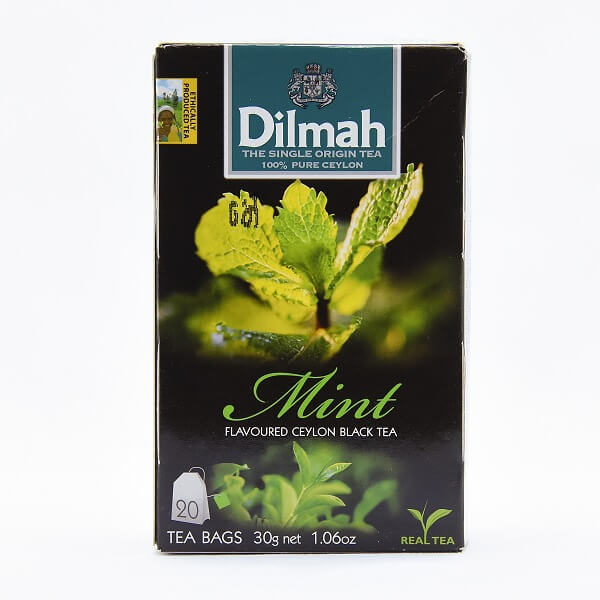 Dilmah Mint Flavored Black Tea Bags 20s 30g