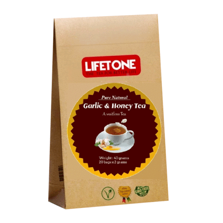 Lifetone Pure Natural Garlic & Honey Tea - 20 Tea Bags