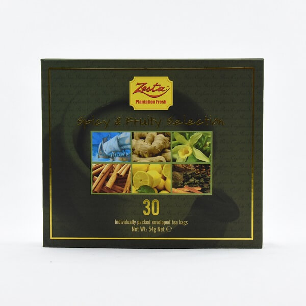 Zesta Spicy & Fruit Tea Selection 30 Tea Bags 54g