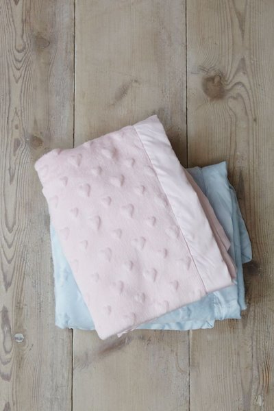 Mothercare Pink Popcorn Heart Blanket