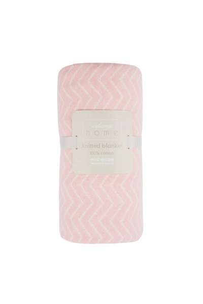 Mothercare Welcome Home Chevron Knitted Blanket