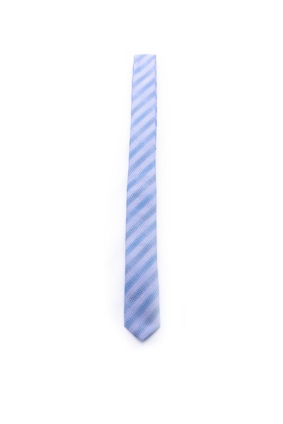 Odel Slim Tie With Silver Patterns Blue