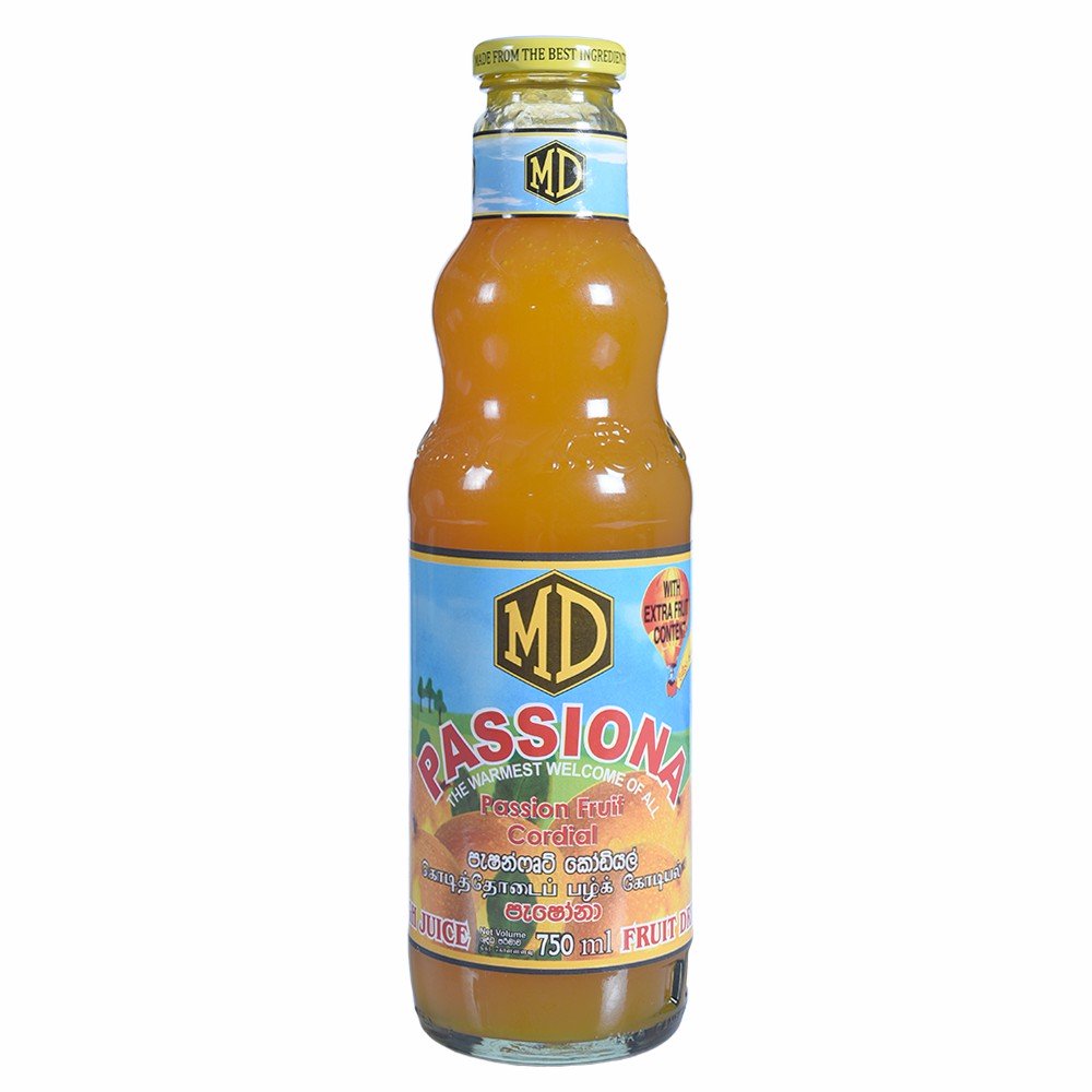 MD Passion Fruit Cordial 750mL