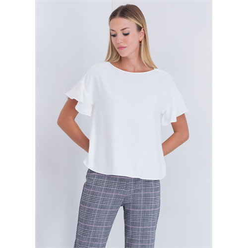 Flounce Sleeve Blouse