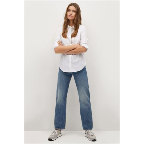 Mango White Long Sleeved Shirt
